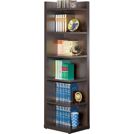 Coaster 800270 Corner Bookcase With Open Side